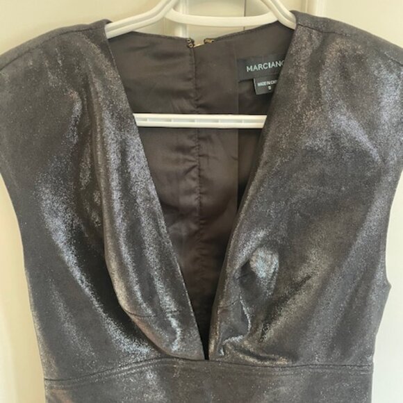 Structured Shimmer Party Dress - Picture 2 of 3